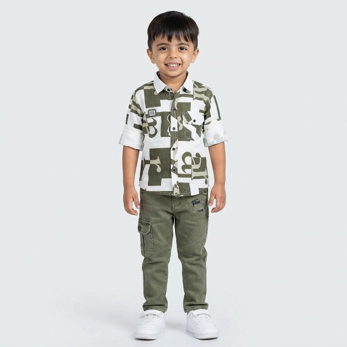 Kids Casual Kurta Pyjama Set 009 alternate view