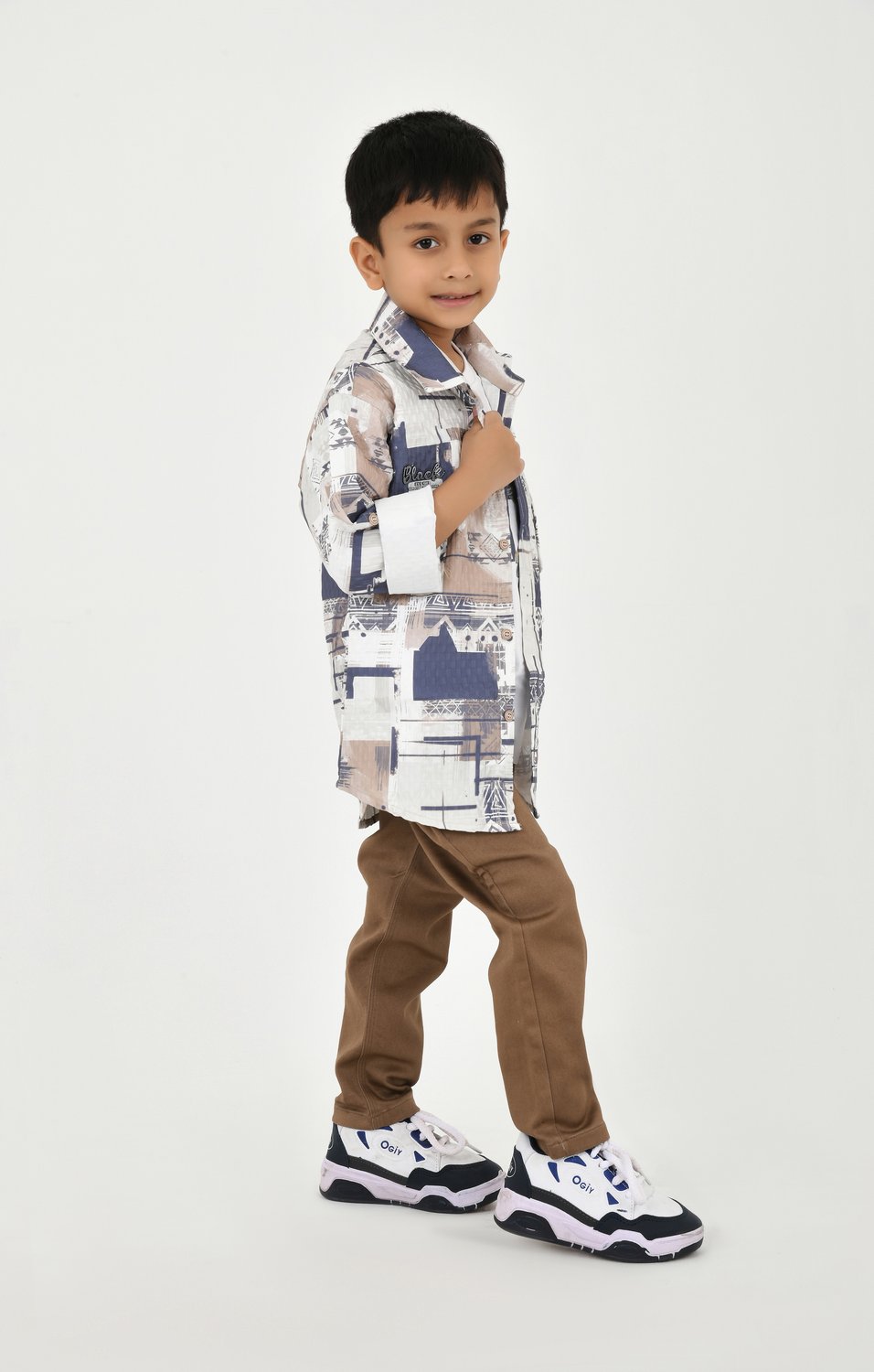Boys Playful Printed Frock 020 — view 3