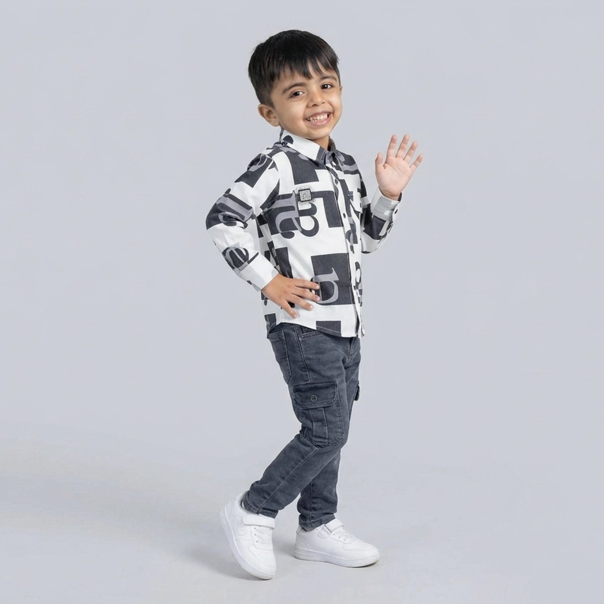 Kids Casual Kurta Pyjama Set 009 — view 5