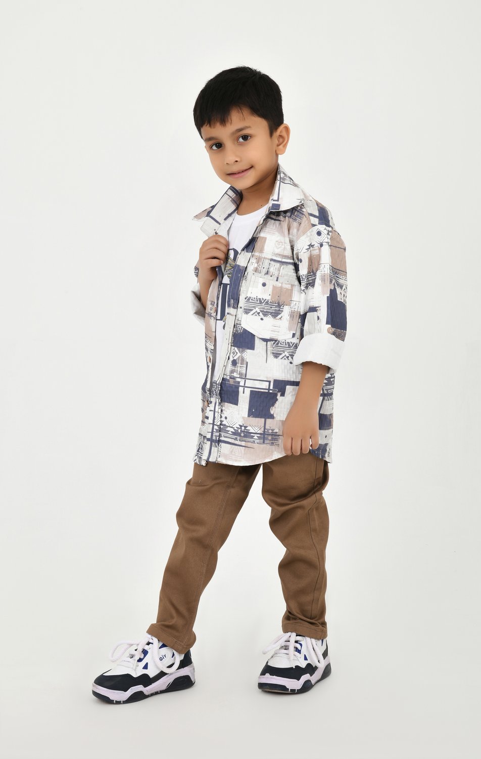 Boys Playful Printed Frock 020 alternate view