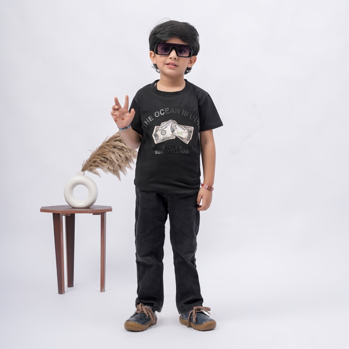 Kids School Cargo Shorts 091 — view 3