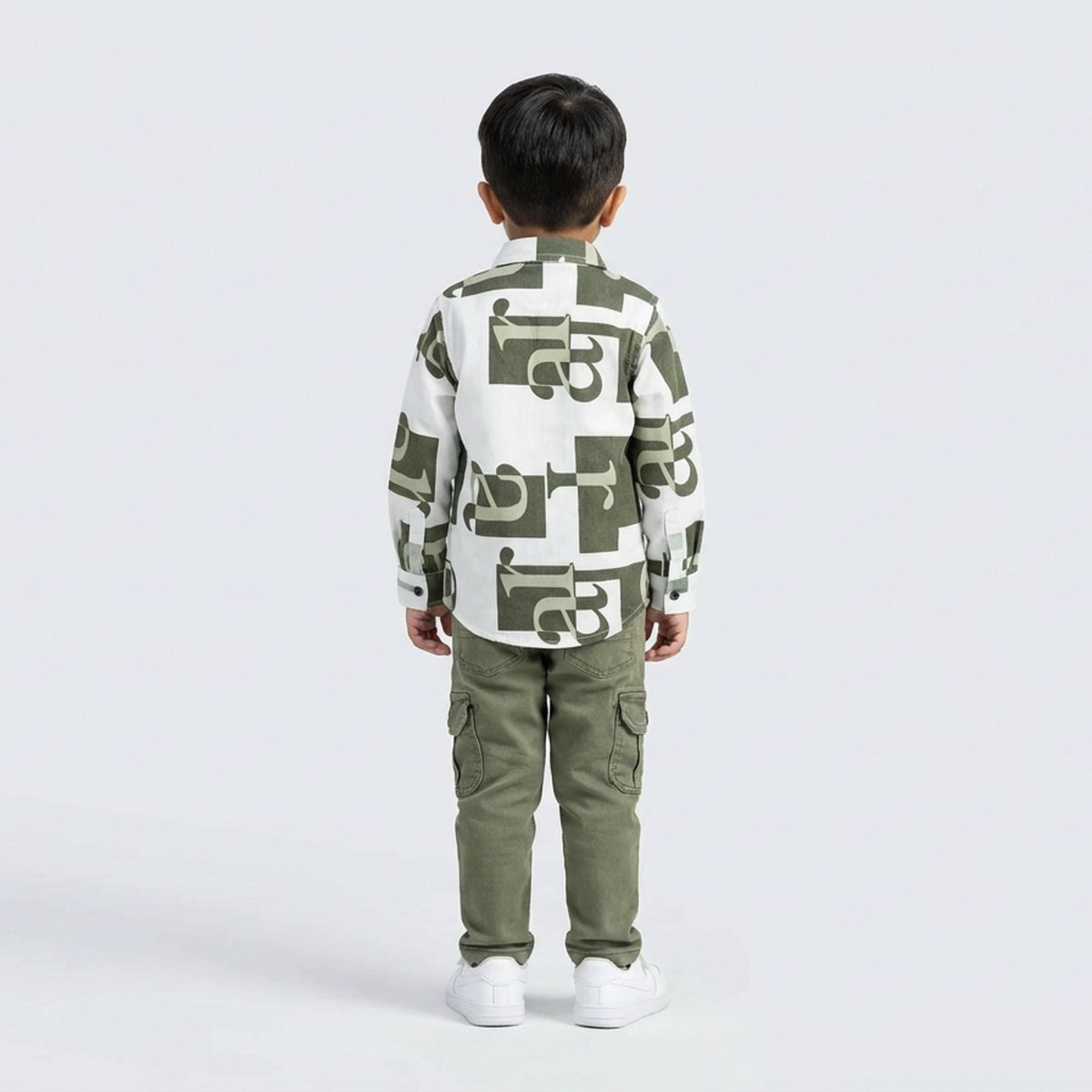 Kids Casual Kurta Pyjama Set 009 — view 3