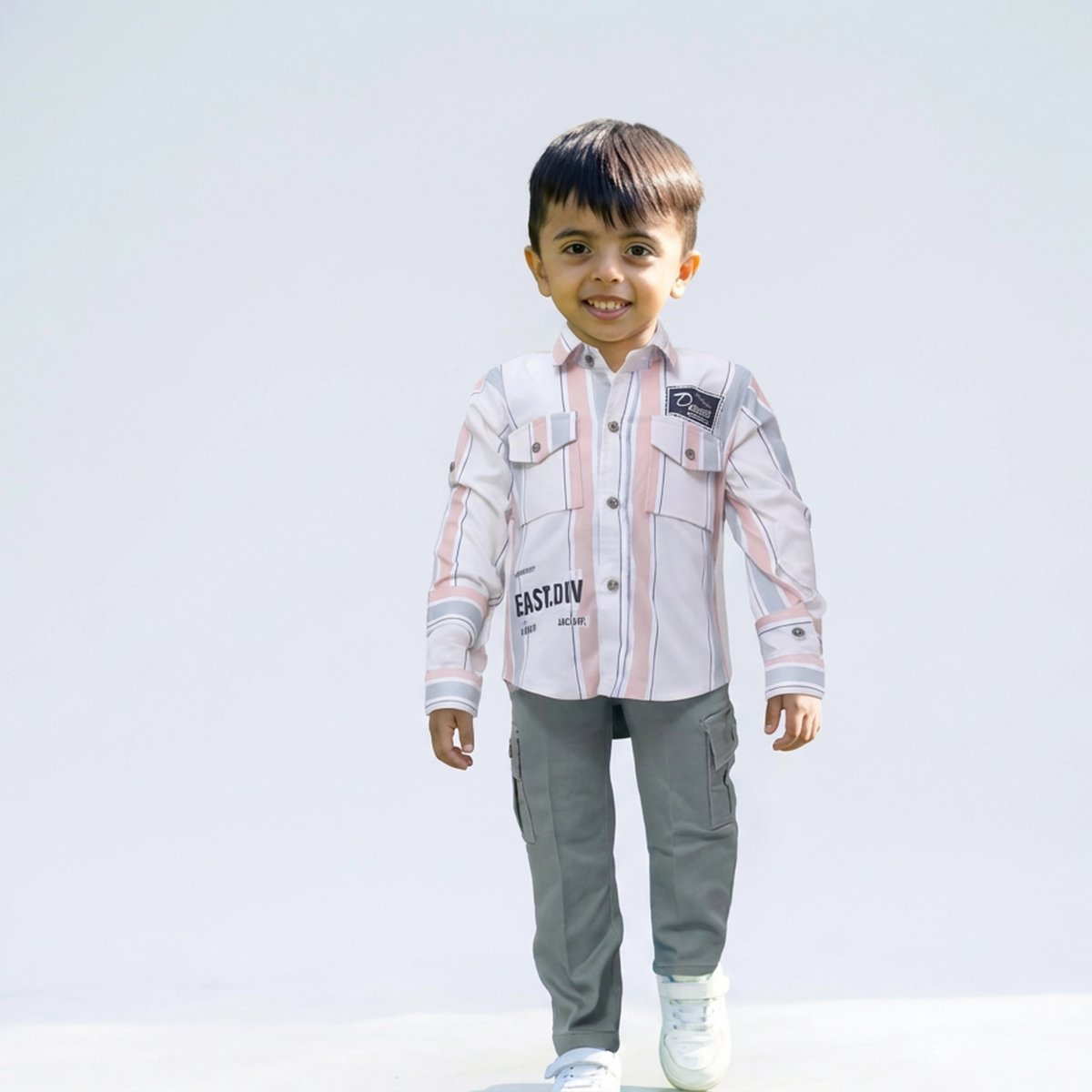 Toddler Casual Shirt and Shorts Set 002 — view 4