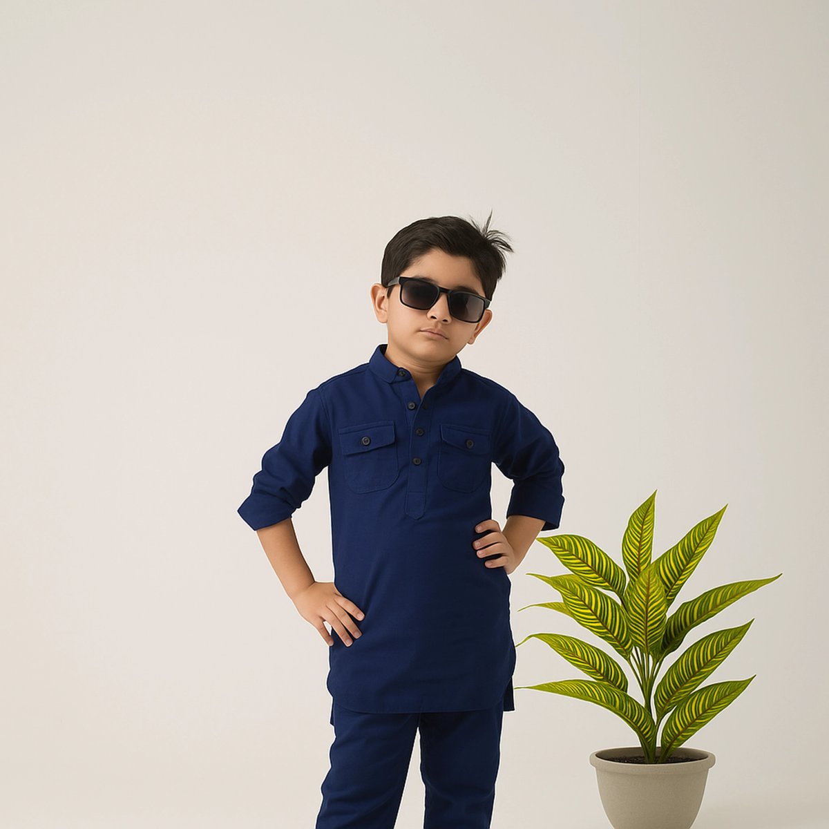 Boys Festive Denim Dungaree 088